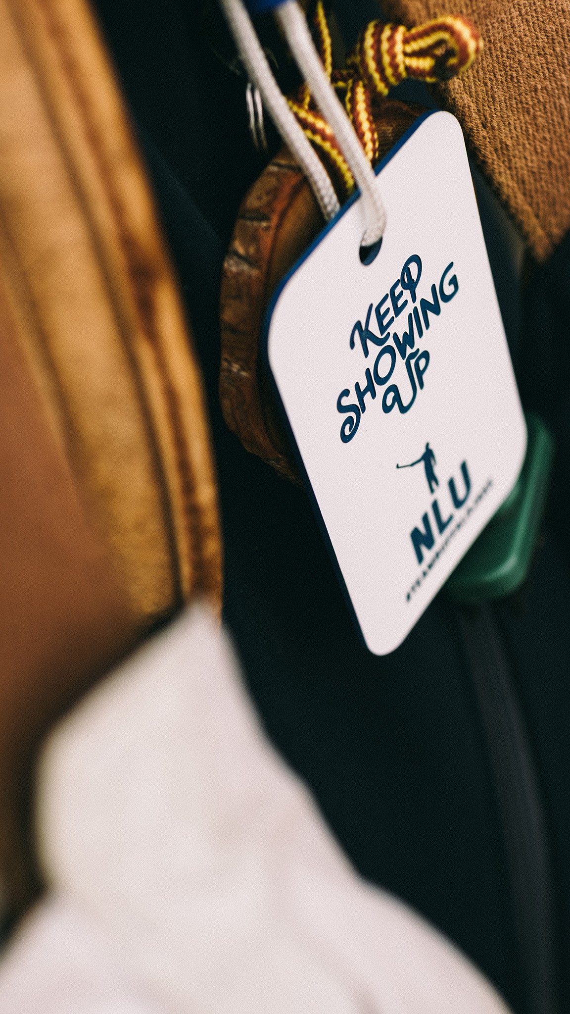 Keep Showing Up Bag Tag