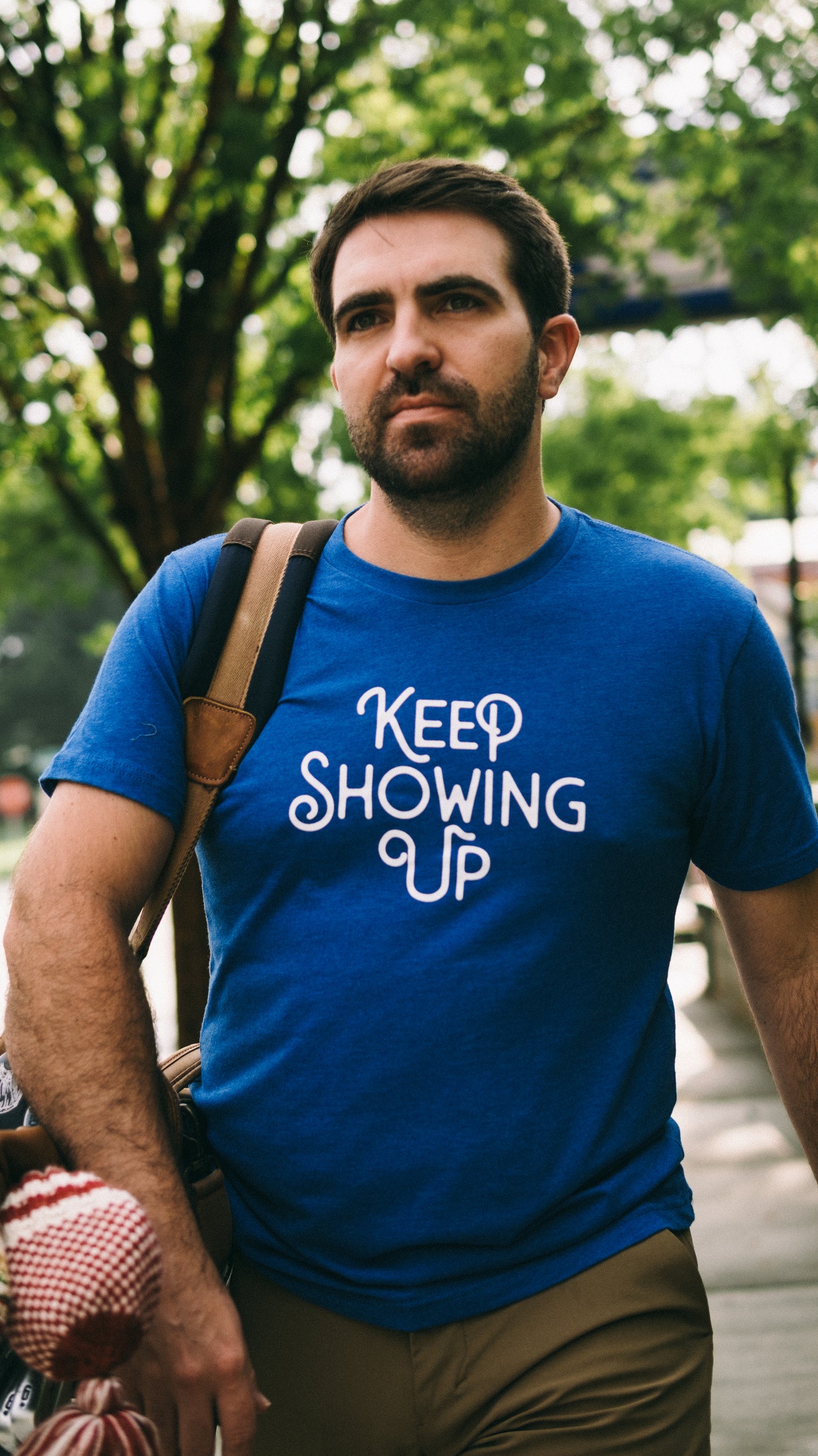Keep Showing Up x NLU Official Blue T-shirt
