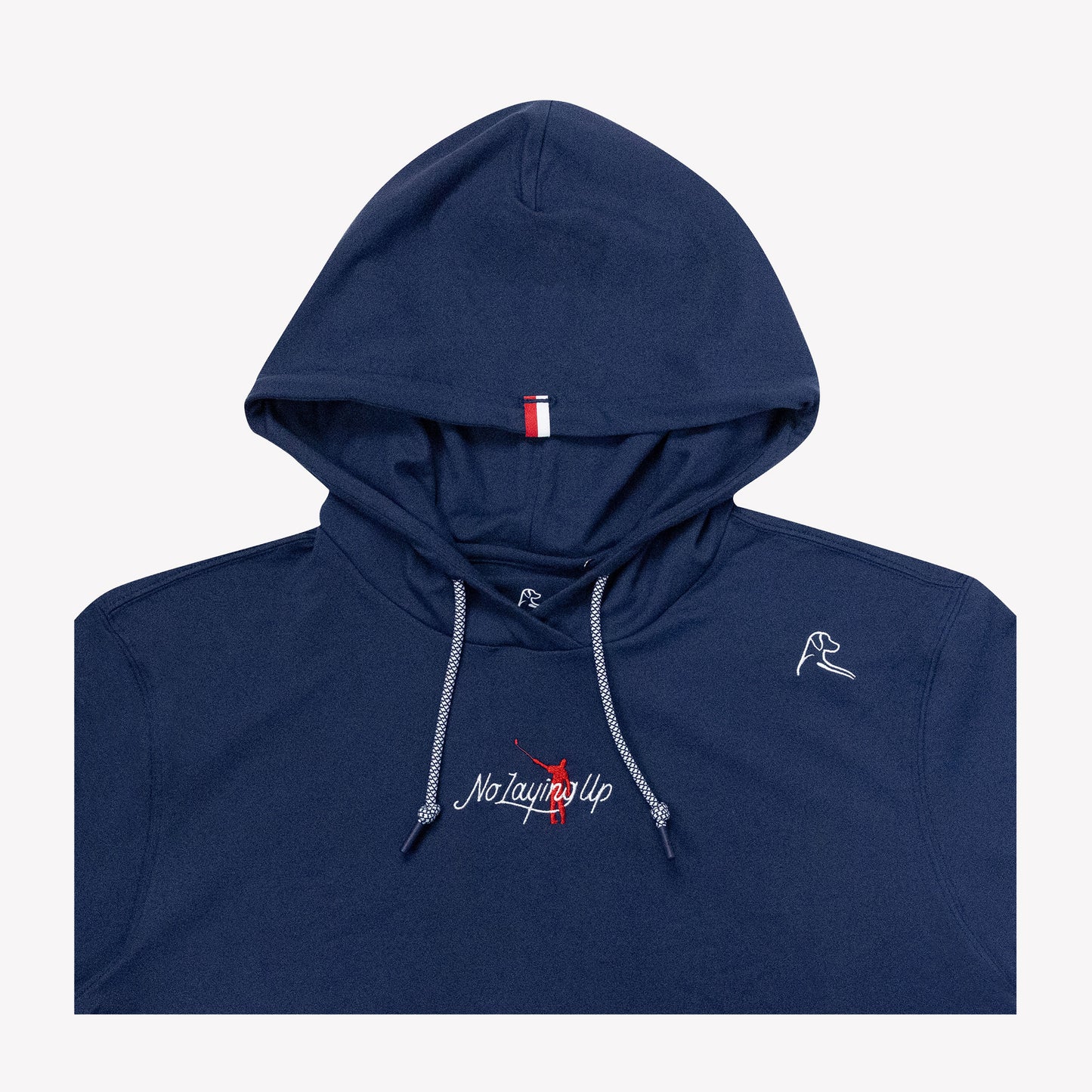 NLU x Rhoback Hoodie | Heathered Navy w/ Lock Up Logo
