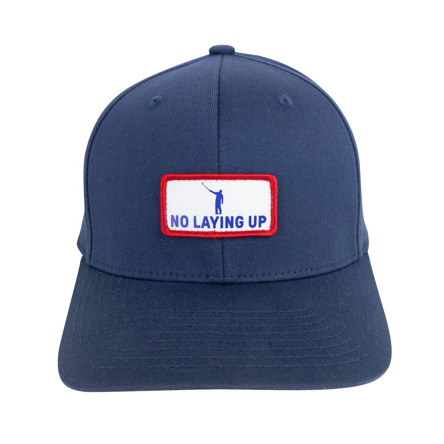 No Laying Up Patch Hat | Navy FlexFit w/ Red, White & Blue Patch