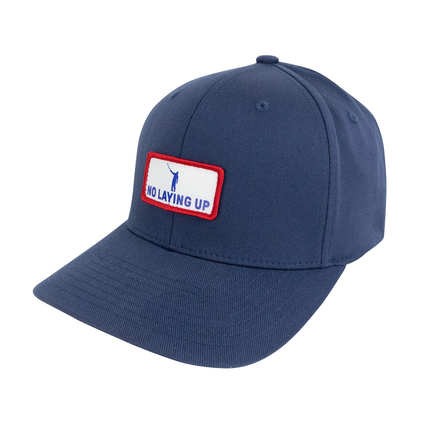 No Laying Up Patch Hat | Navy FlexFit w/ Red, White & Blue Patch