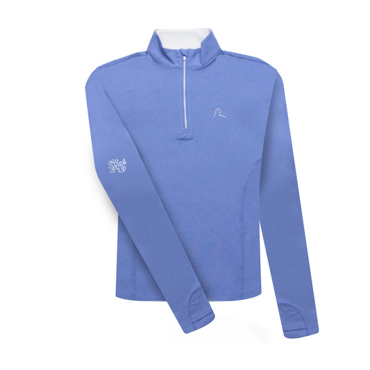 NLU x Rhoback Women's Heathered Quarter Zip | Blue Jay