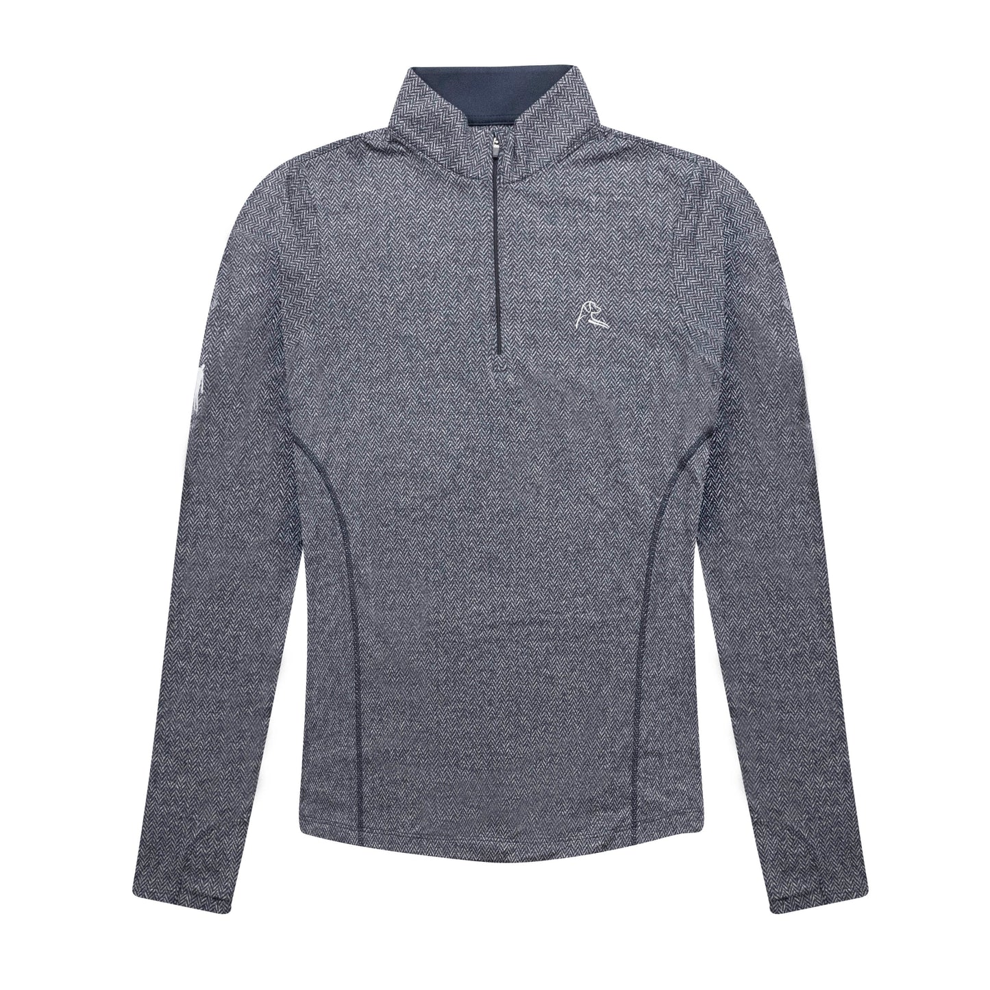 NLU x Rhoback Women's Herringbone Quarter Zip | Fleet Navy