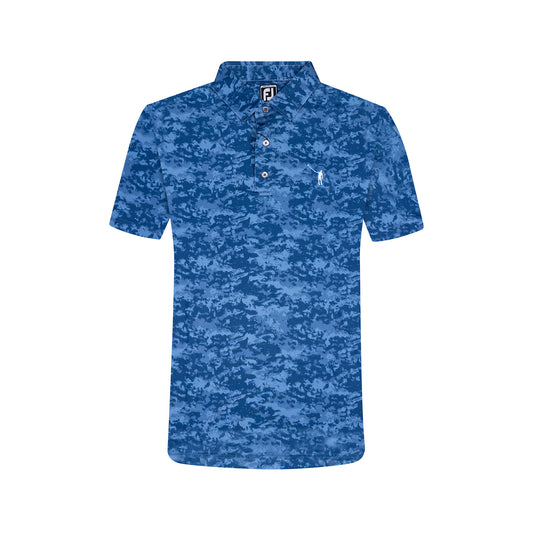 NLU x FJ Camo Print Polo - JUNIORS | Twilight Blue