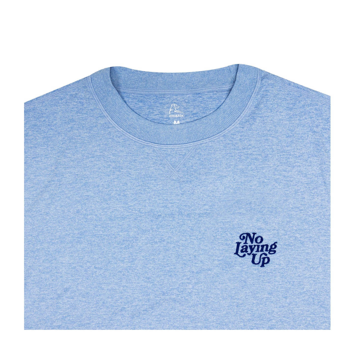 NLU x Rhoback Pace Performance Crewneck - Ice Pick Blue