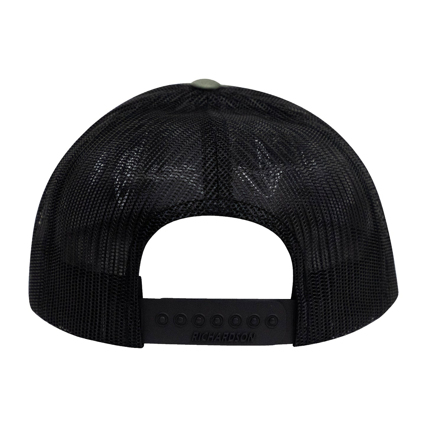 No Laying Up Logo Lock Up Trucker Hat | Loden/Black w/ Grey/Black Silicone Patch