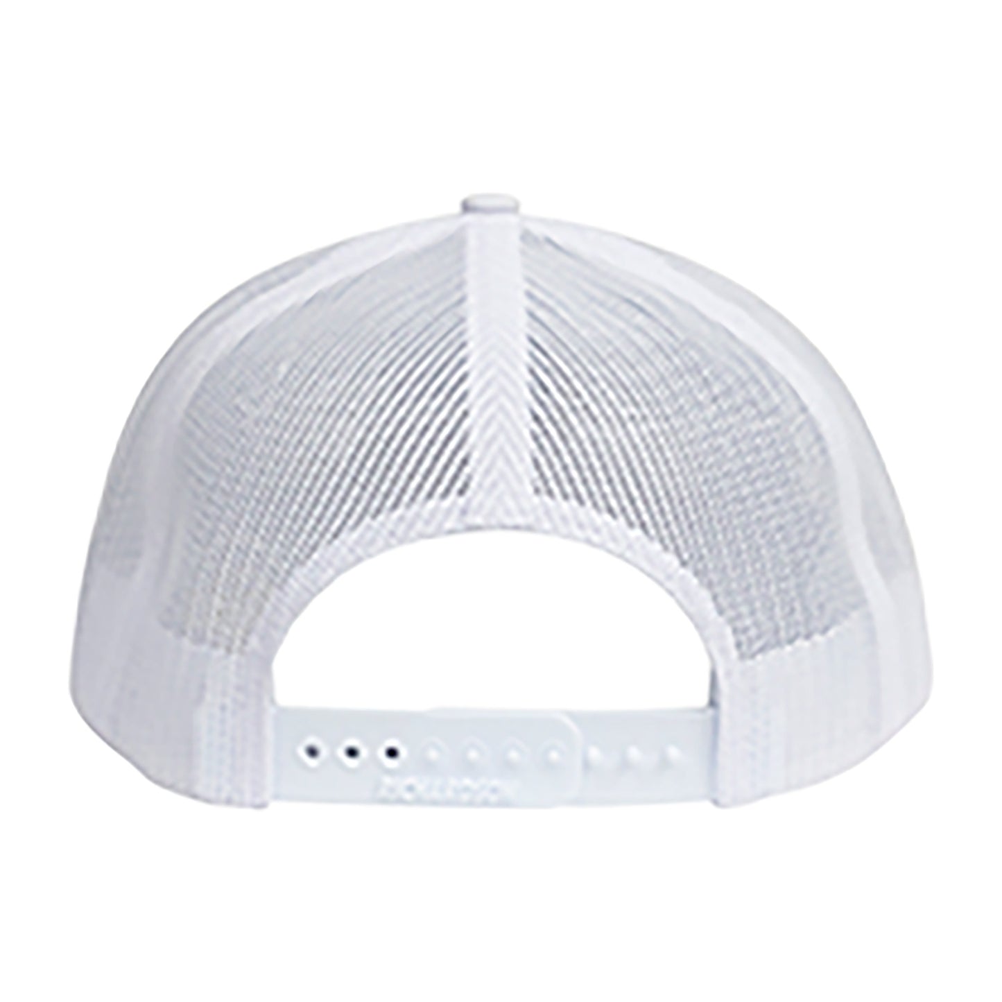 No Laying Up Logo Lock Up Trucker Hat | White w/ Grey/Black Silicone Patch