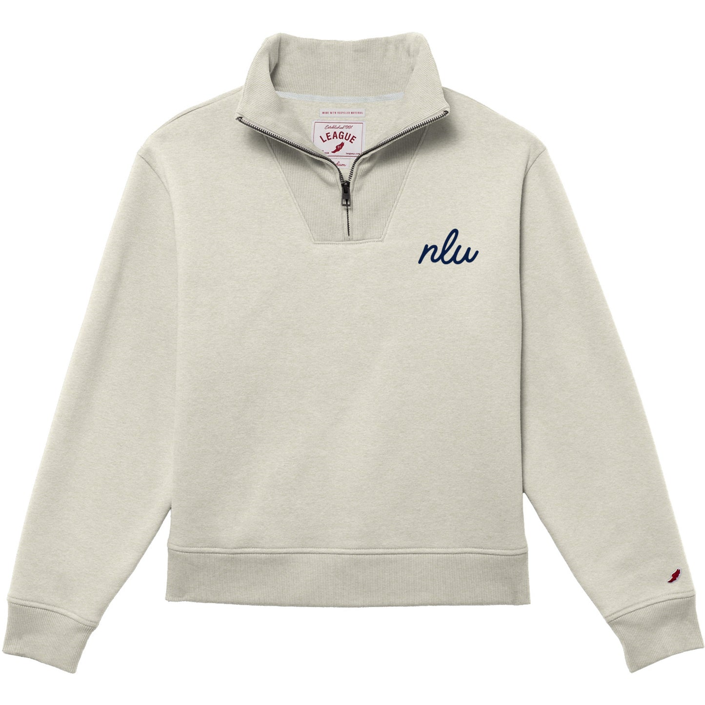No Laying Up Ladies Fleece Quarter Zip | Oatmeal