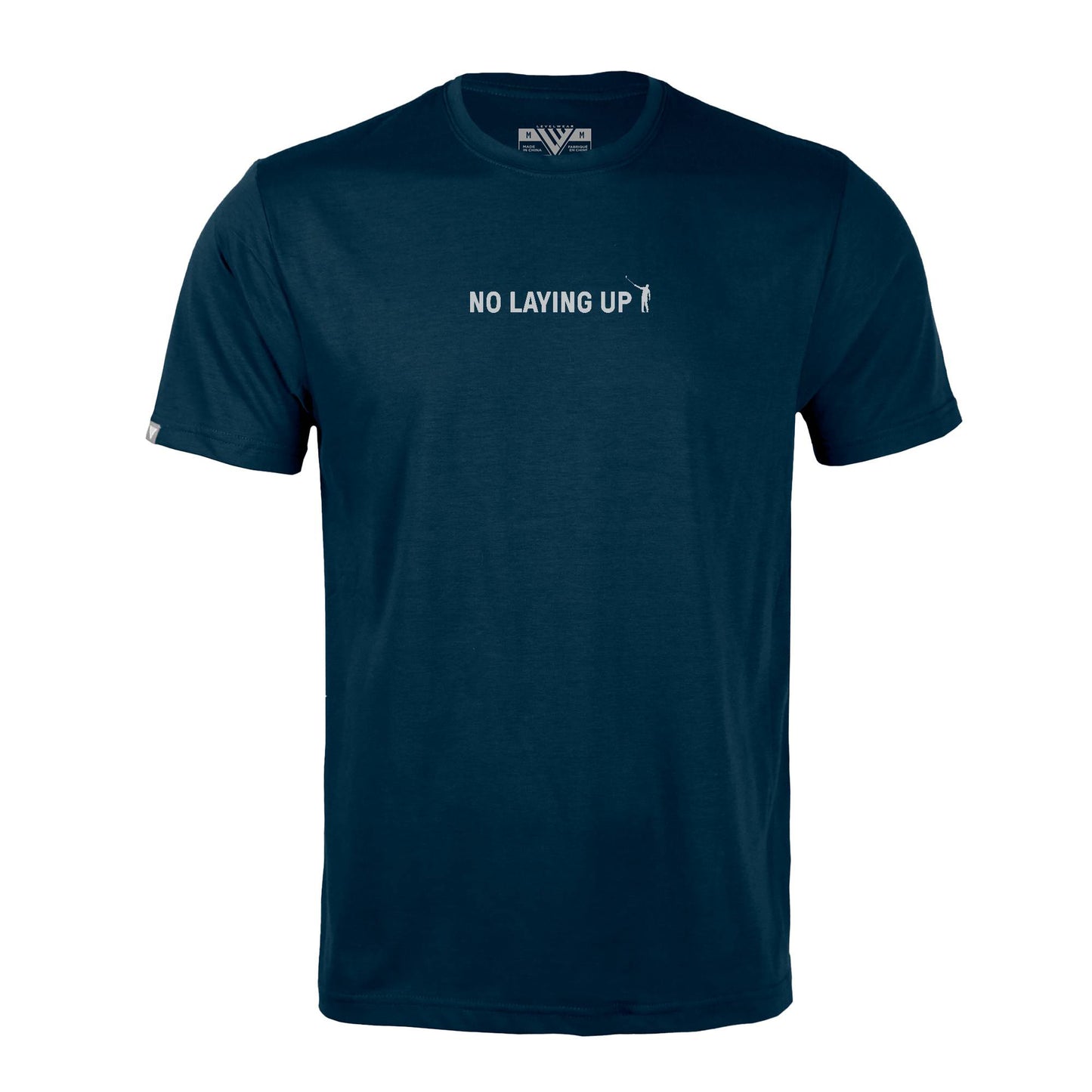 NLU x Levelwear Wordmark Richmond T-shirt | Navy w/ Sand