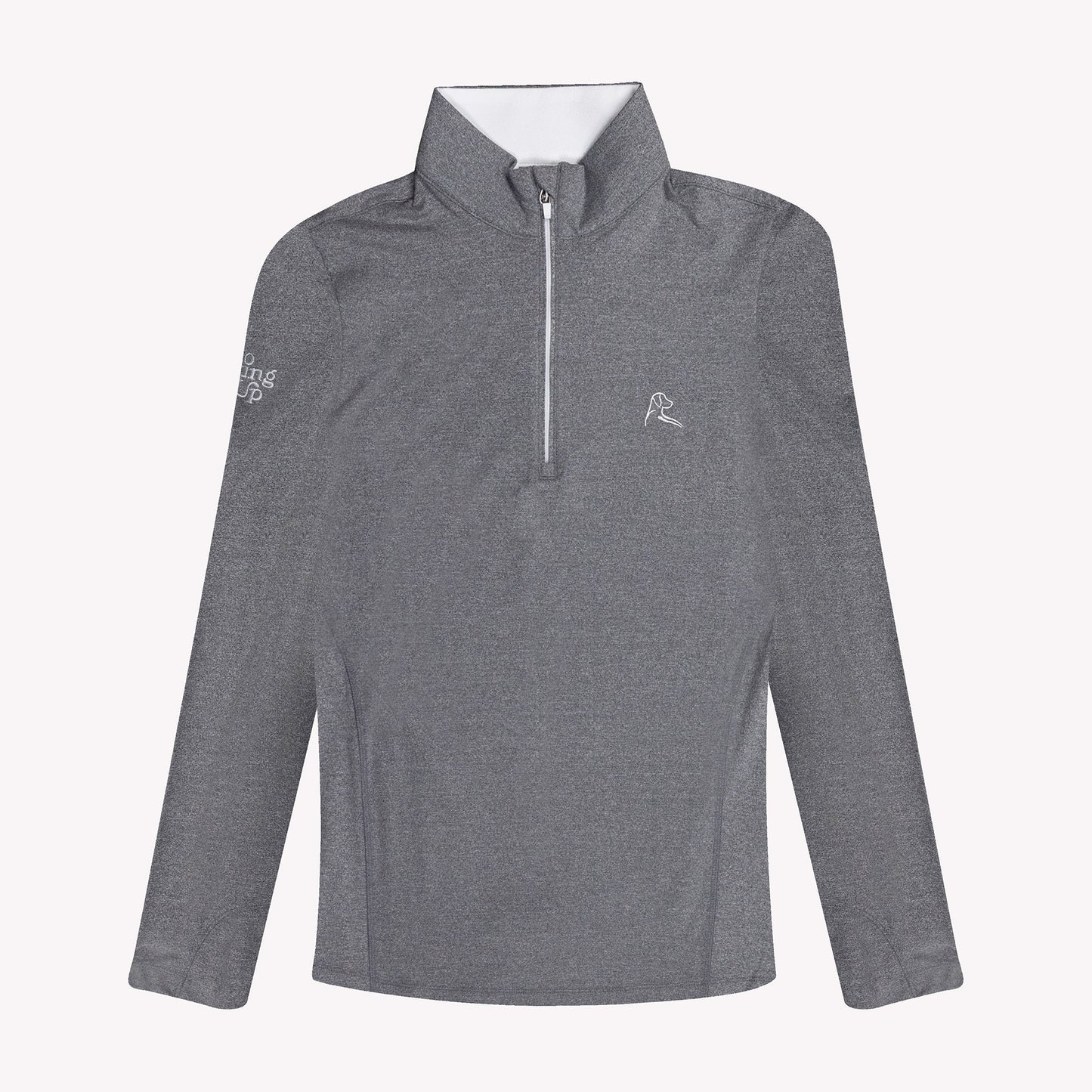NLU x Rhoback Women's Heathered Quarter Zip | Graphite Grey