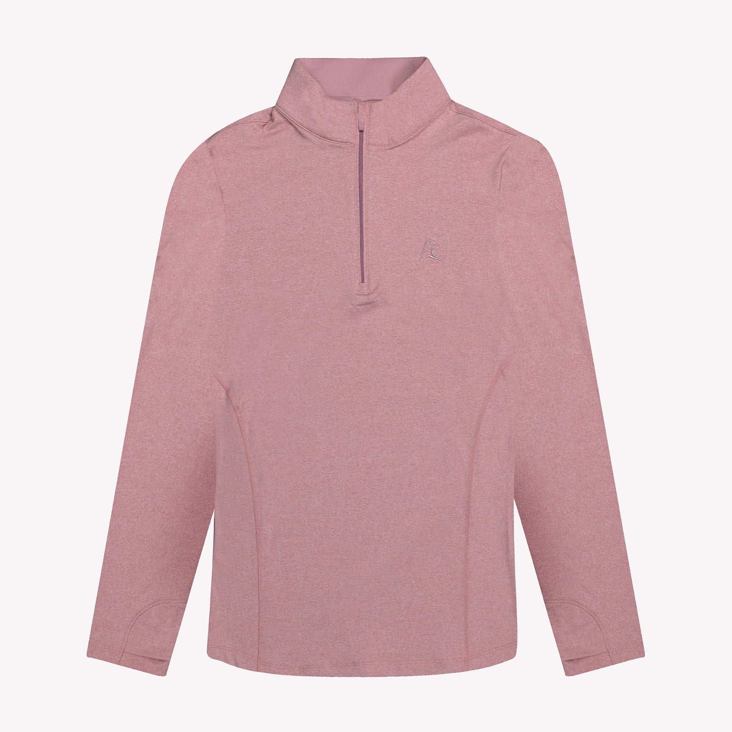 NLU x Rhoback Women's Heathered Quarter Zip | Dusk Pink