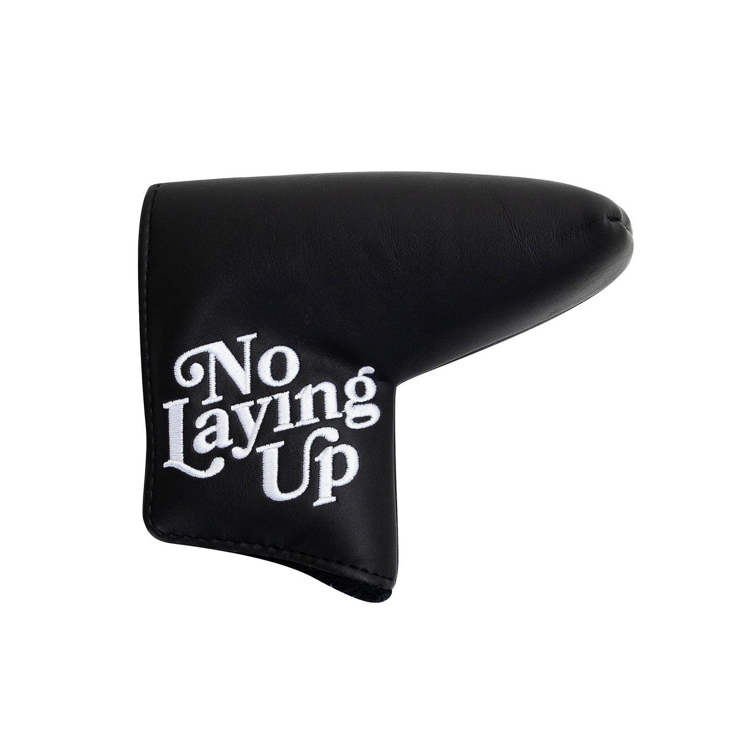 NLU x Handcrafted Golf Blade Putter Cover | Black w/ Wayward Skeleton