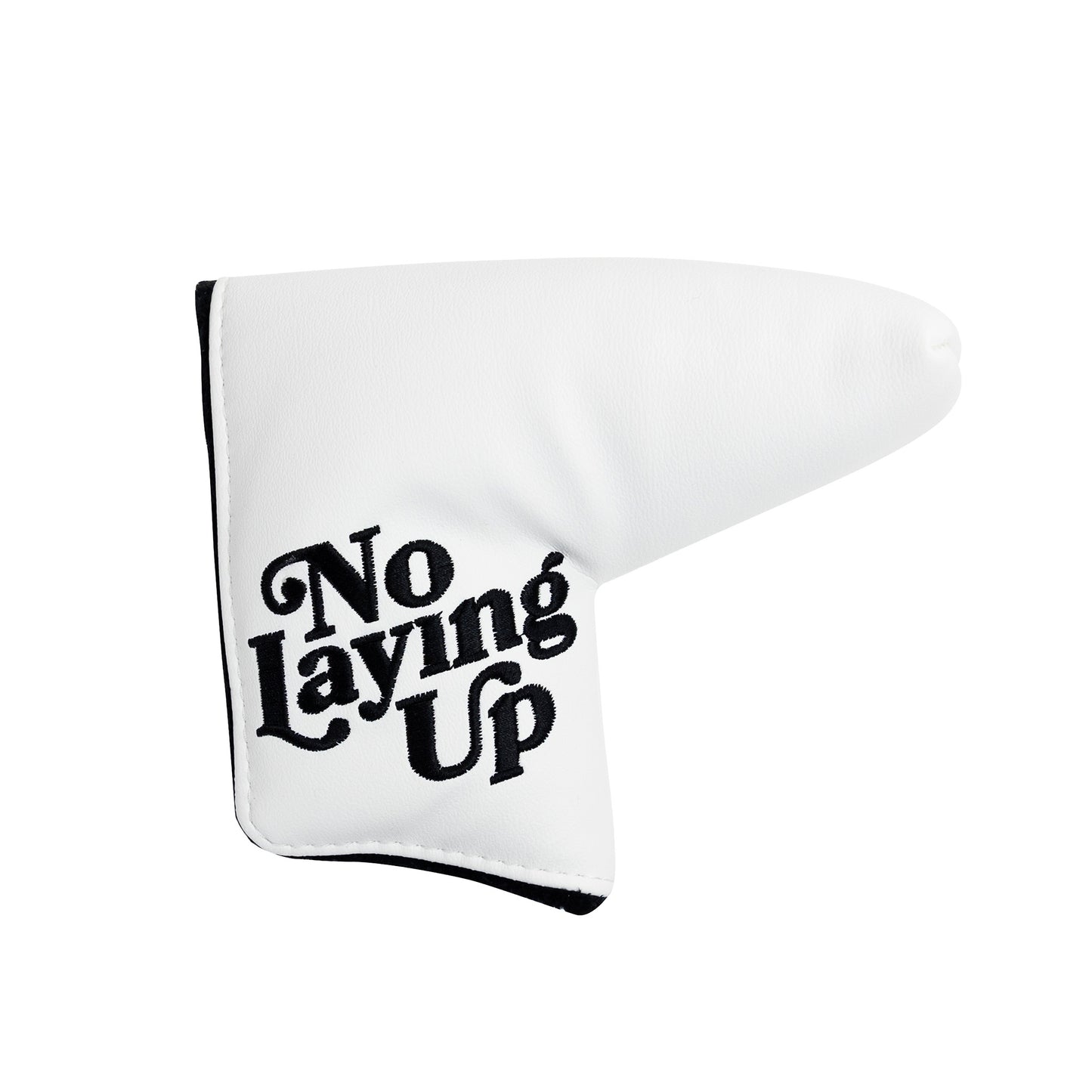 NLU x Handcrafted Golf Blade Putter Cover | White w/ Wayward Skeleton