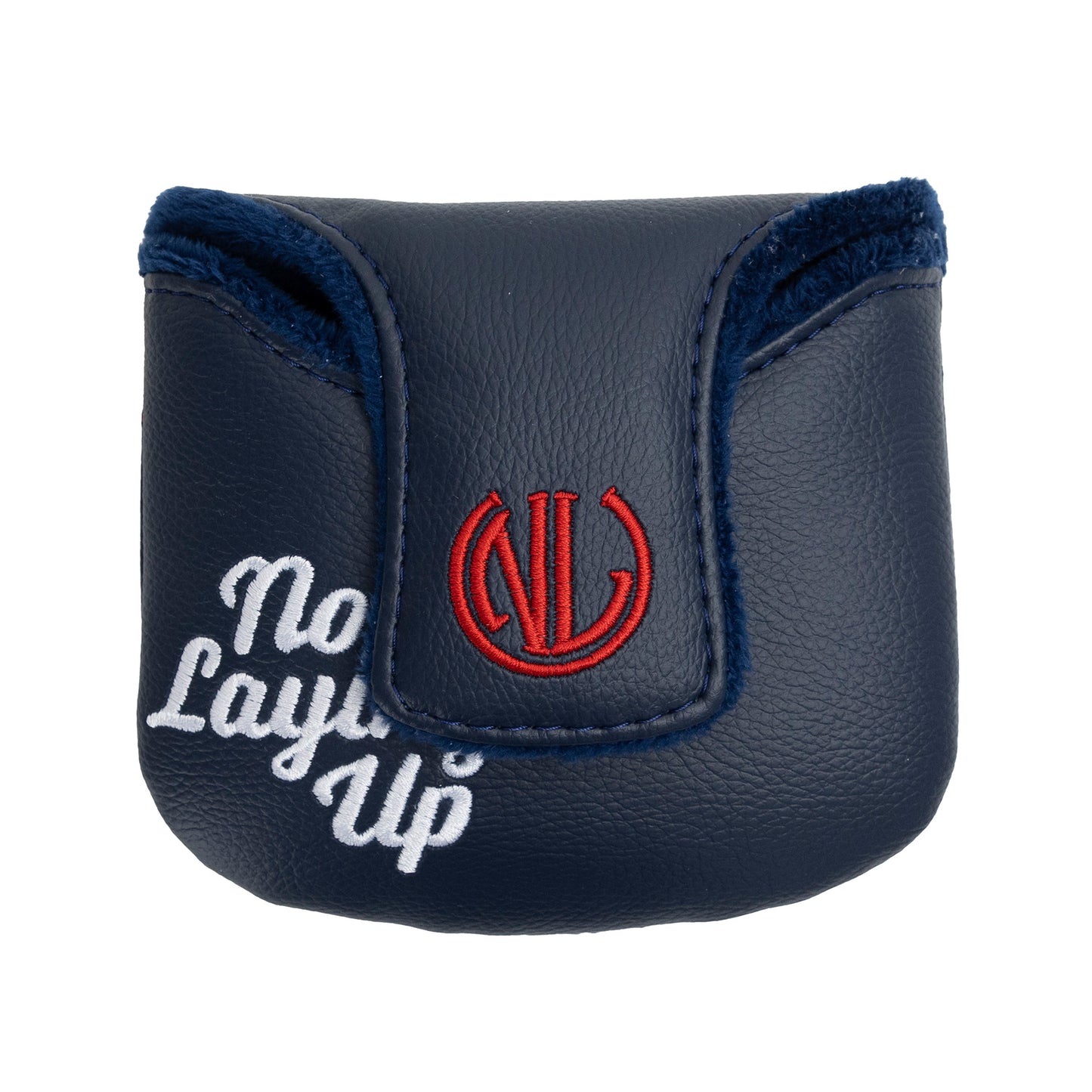 NLU x Handcrafted Golf Mallet Putter Cover | Navy w/ Red and White Dancing Logos