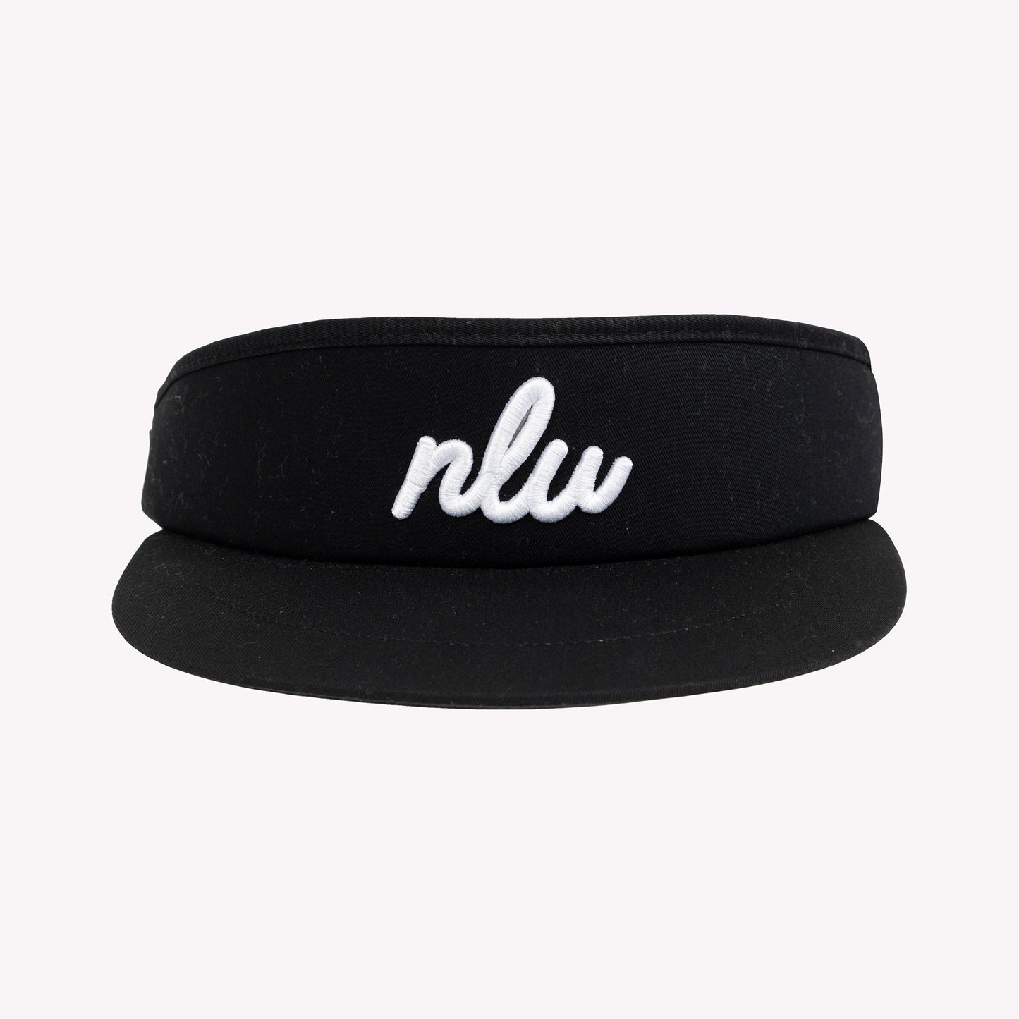 No Laying Up Script Tour Visor | Black w/ White Initials