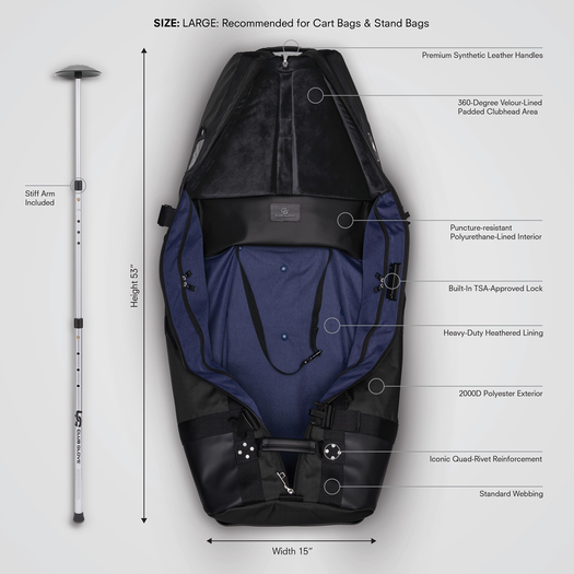 No Laying Up x Club Glove Pro Traveler | Black