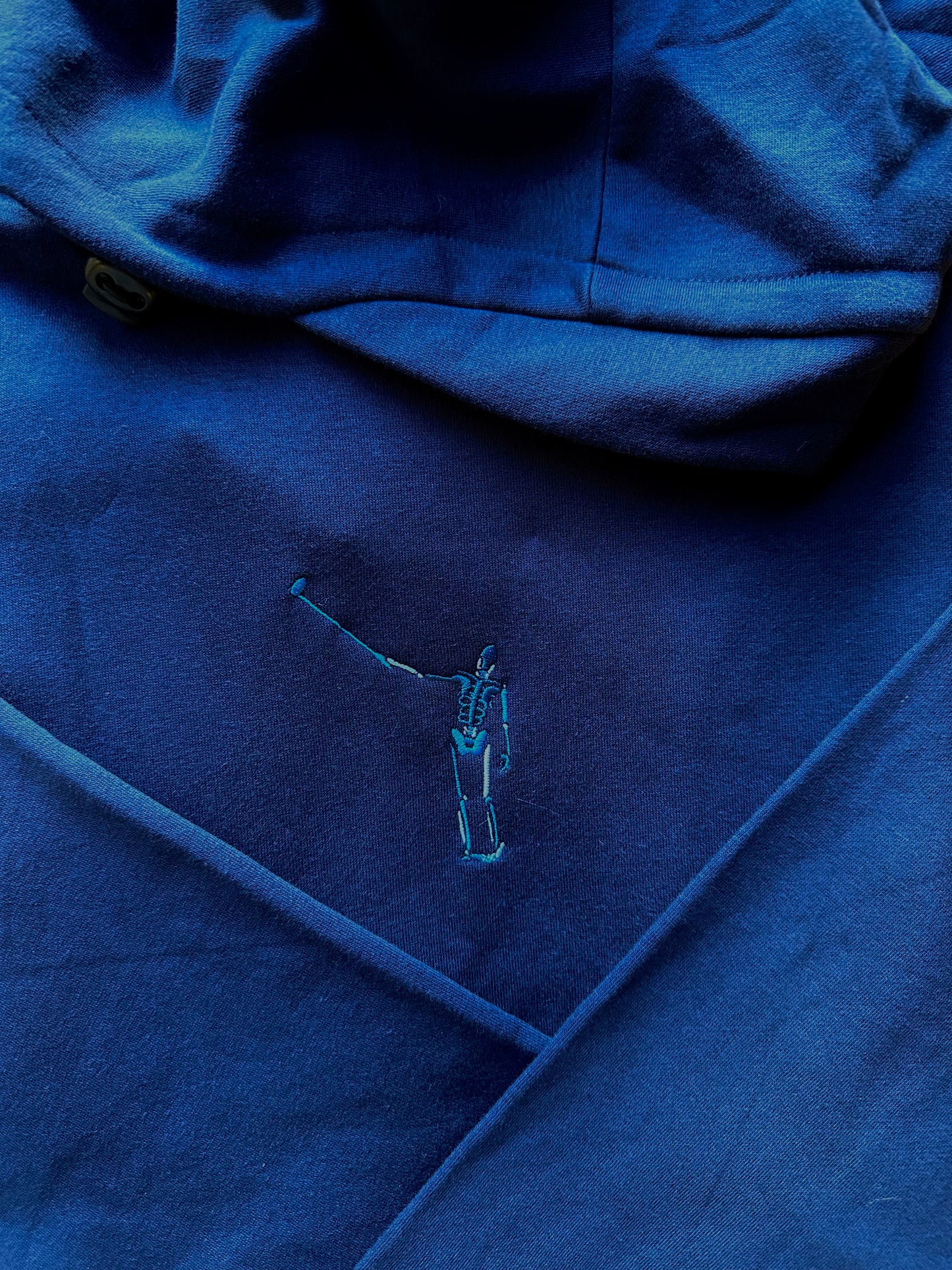 NLU x Levelwear Technical Hoodie | Navy w/ Snow Camo Wayward Skeleton Logo