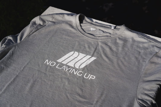 NLU X Levelwear Retro Airline T-shirt | Pebble Grey
