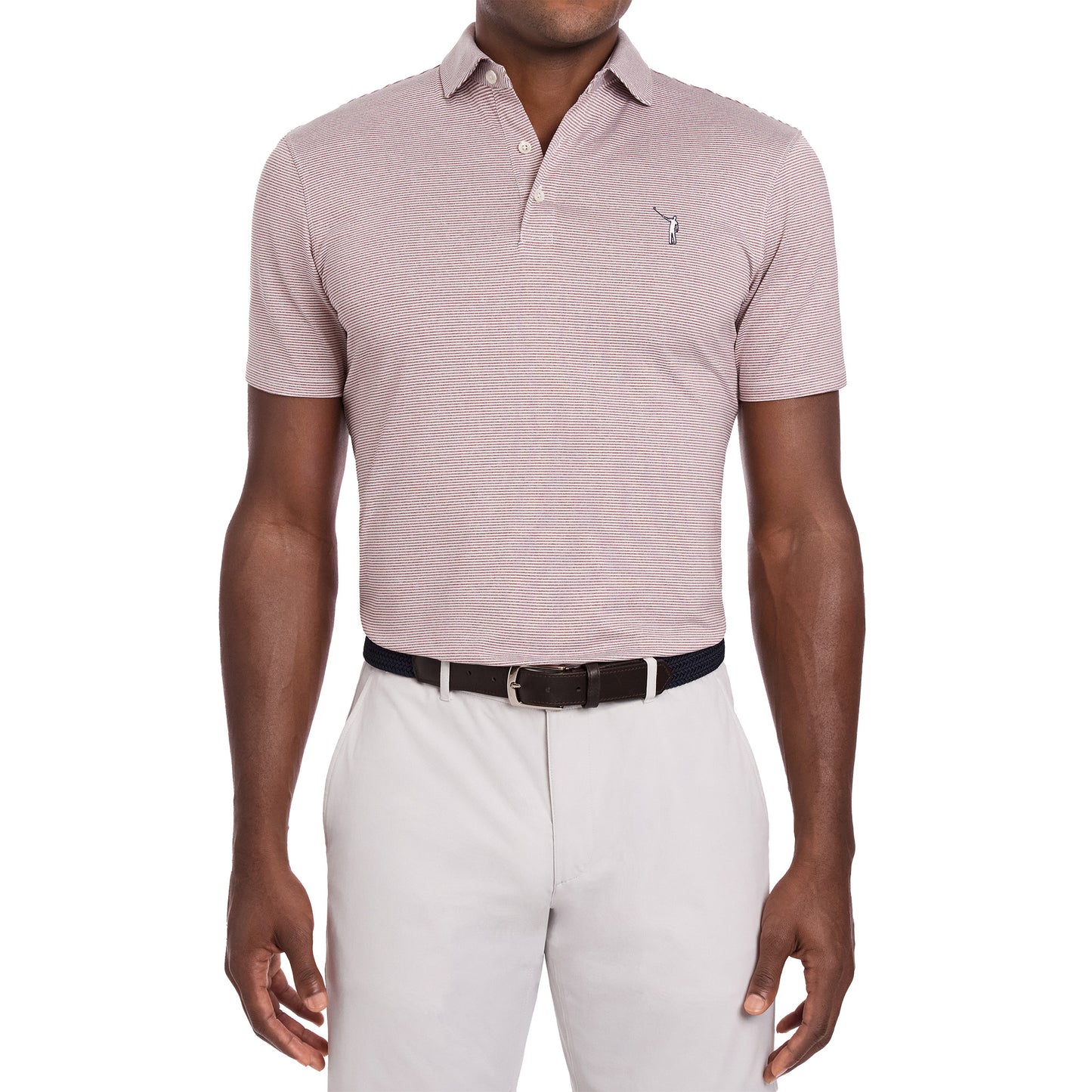 NLU x H&B Perkins Polo | Heathered Exeter & White