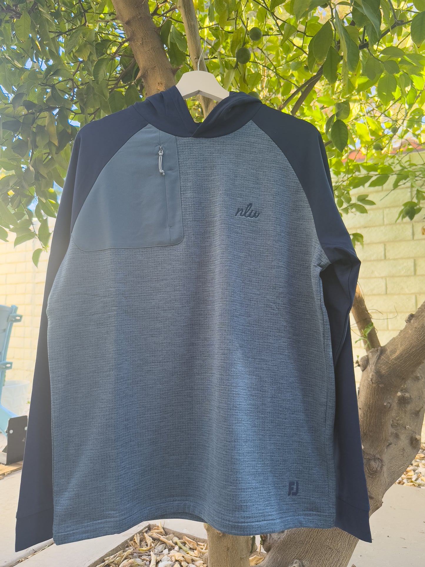 NLU x FJ ThermoSeries Hoodie | Slate & Navy