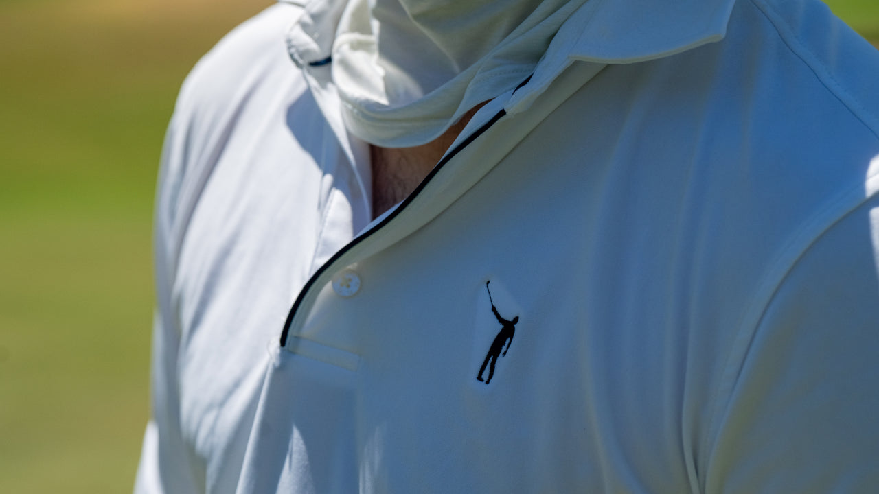NLU x FJ Long Sleeve Sun Protection Polo | White