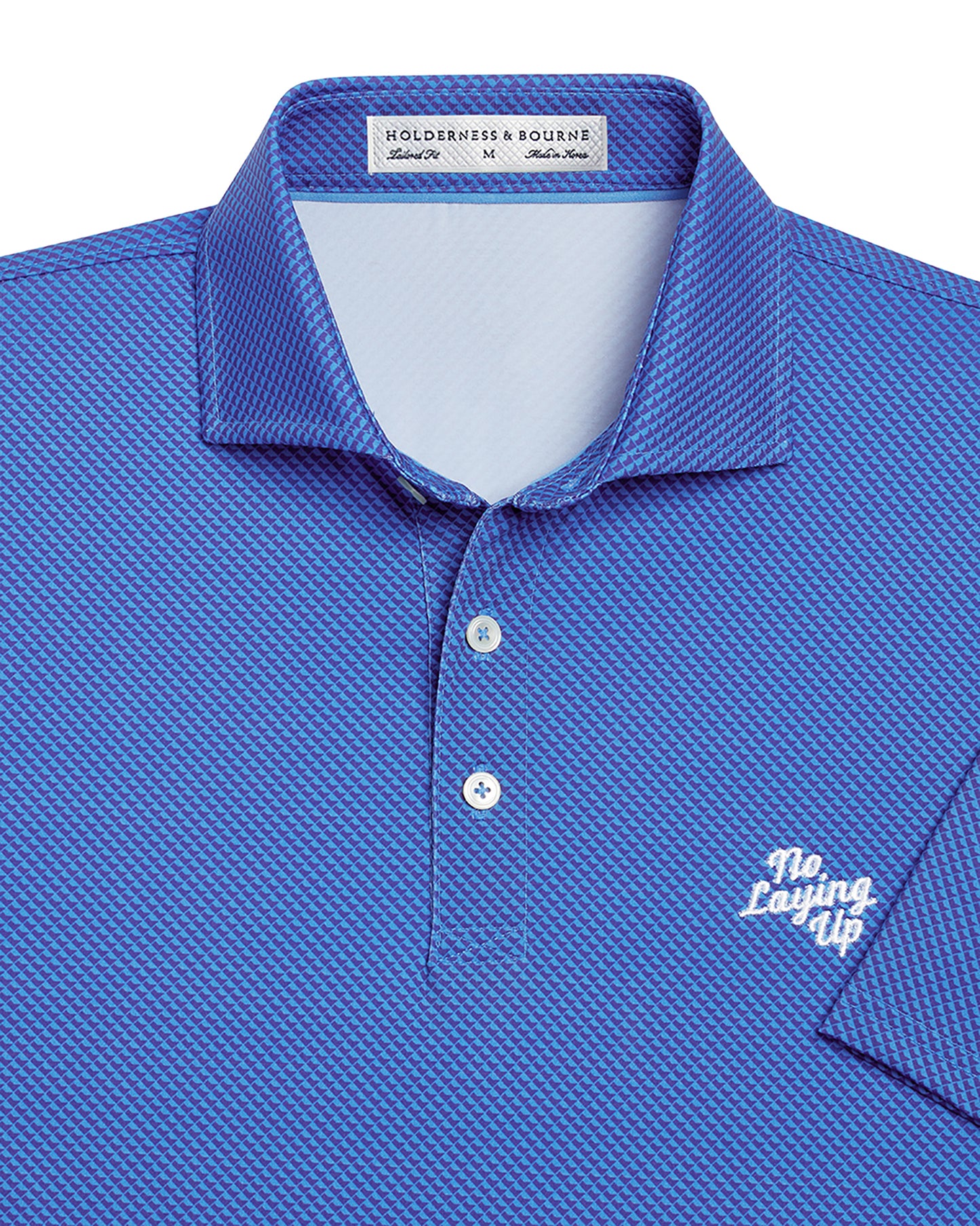 NLU + H&B Byrd Printed Polo | Sankaty & Navy