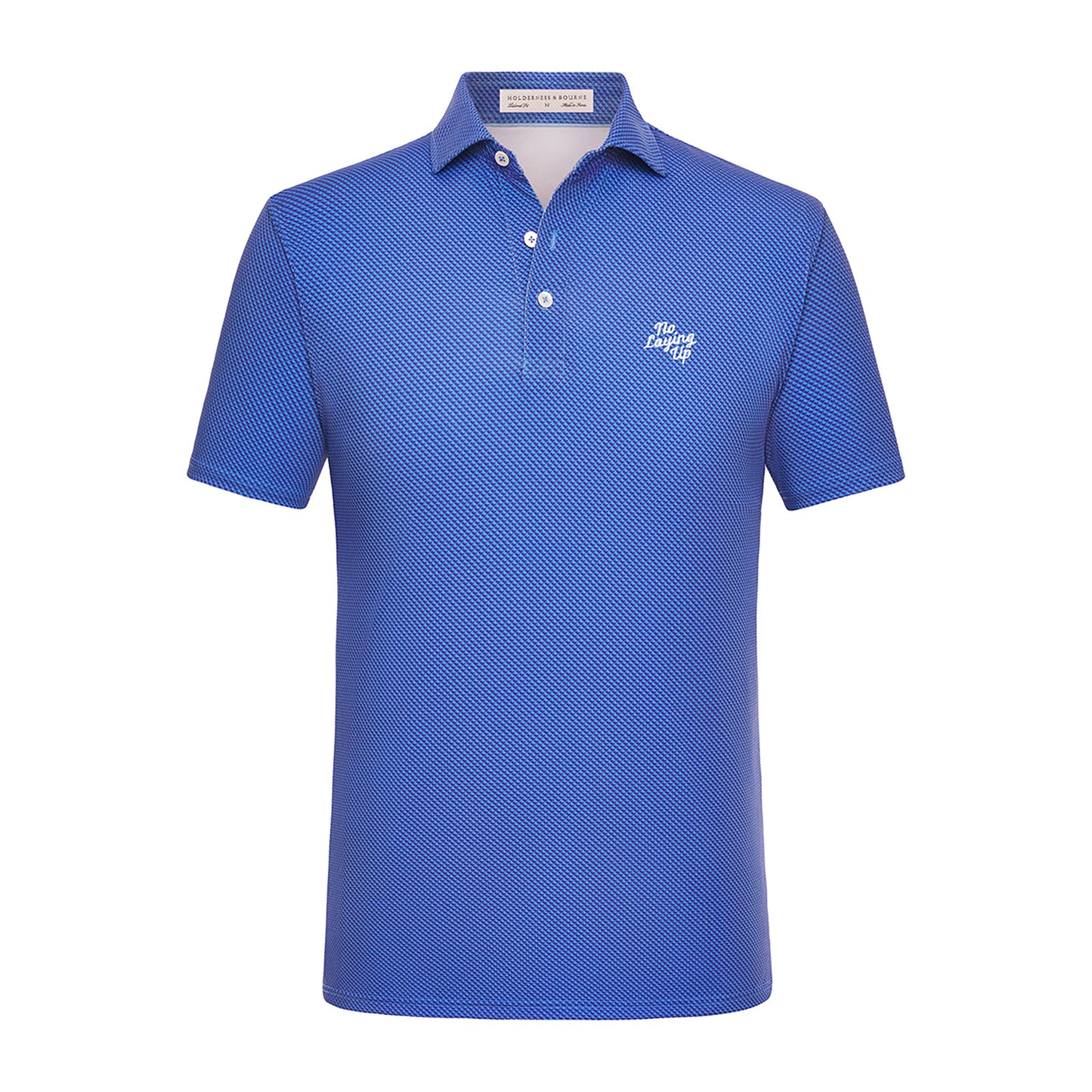 NLU + H&B Byrd Printed Polo | Sankaty & Navy