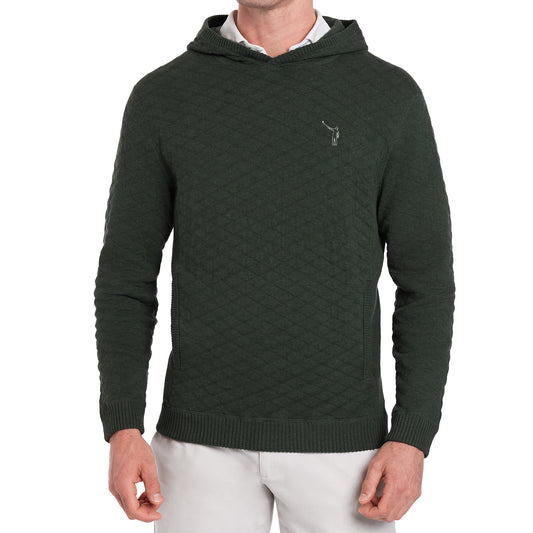 NLU x H&B Wallace Sweater Hoodie | Heathered Ivy