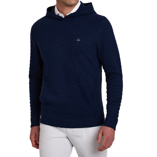 NLU x H&B Wallace Sweater Hoodie | Heathered Navy