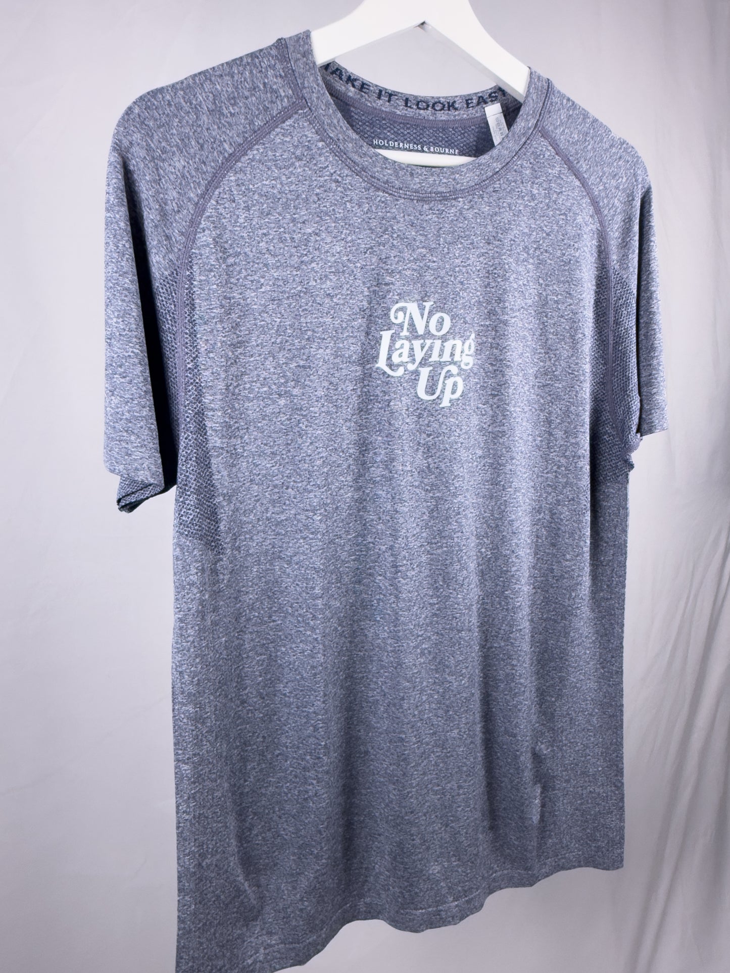 NLU x H&B Pickett Performance T-Shirt | Heathered Navy