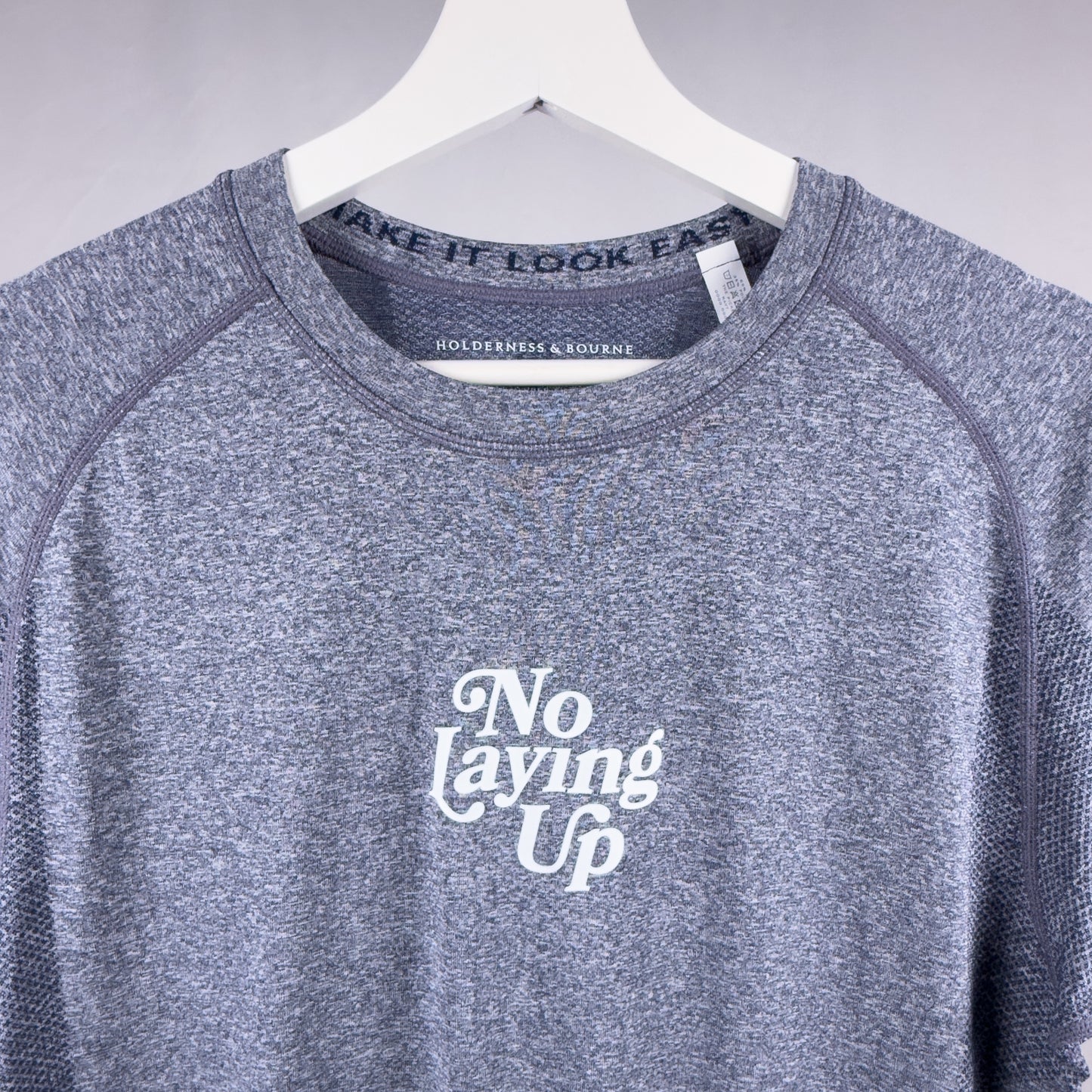 NLU x H&B Pickett Performance T-Shirt | Heathered Navy