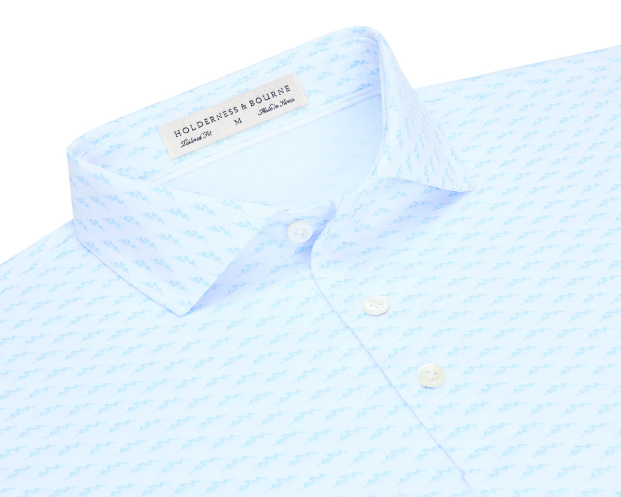 NLU x H&B Whitecap Printed Polo | Skye