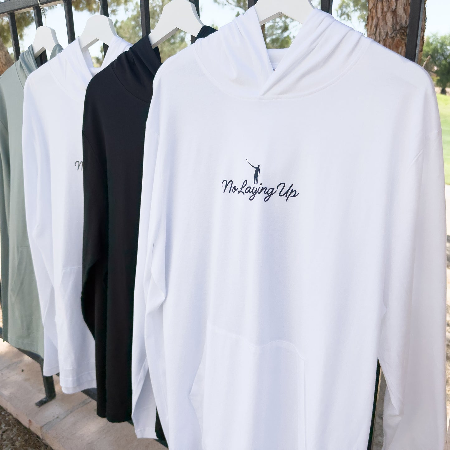 NLU X Levelwear Hampton Lightweight Hoodie w/ Script Logo | Black w/ Mustard