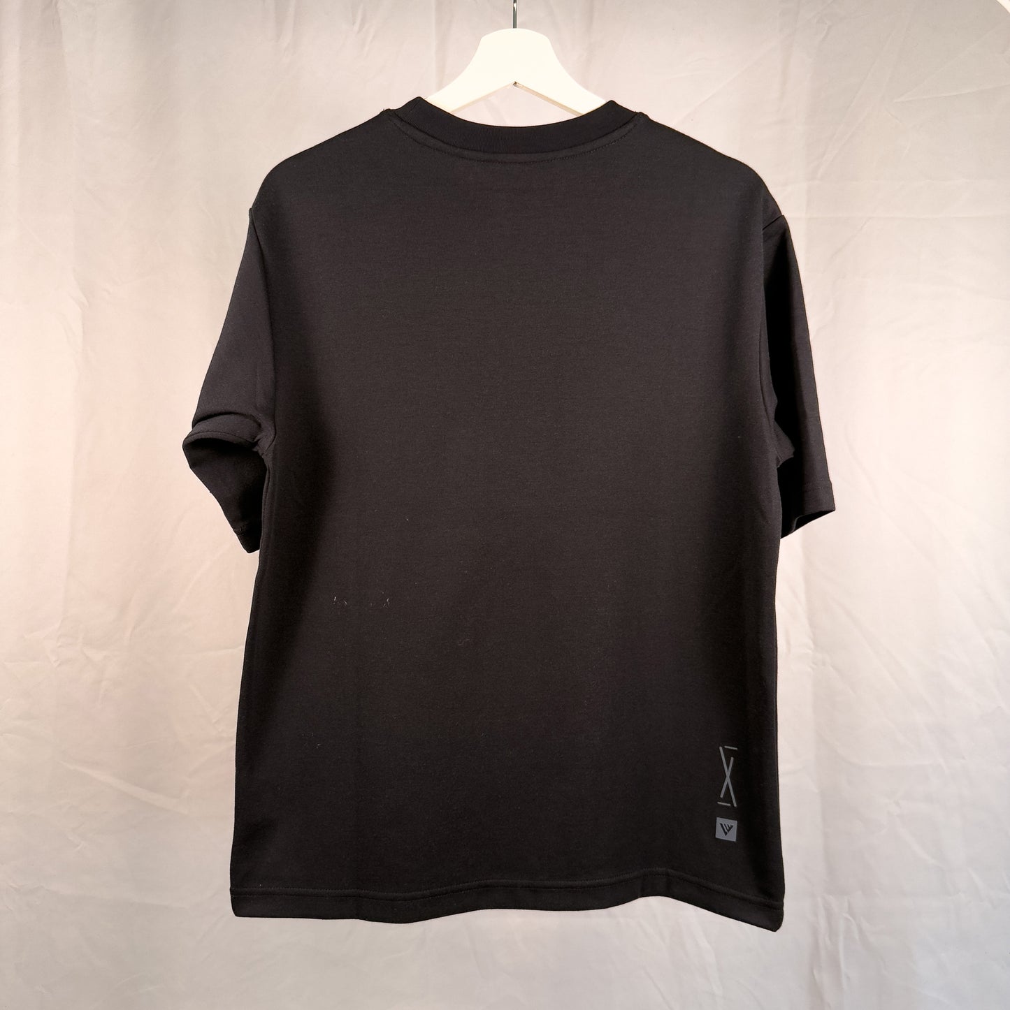 NLU x Levelwear Luxe Embroidered Wordmark Unisex T-shirt | Black