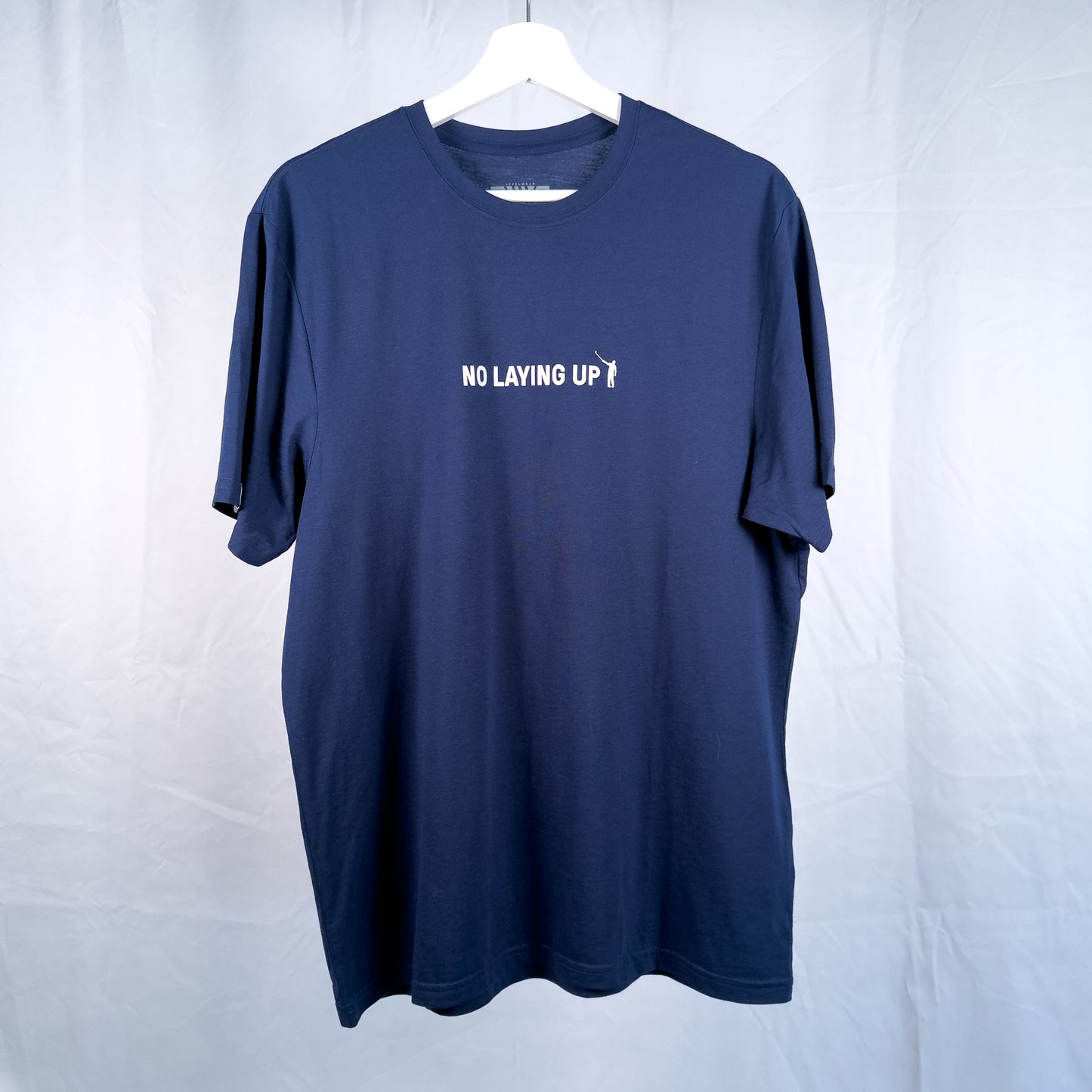 NLU x Levelwear Wordmark Richmond T-shirt | Navy w/ Sand