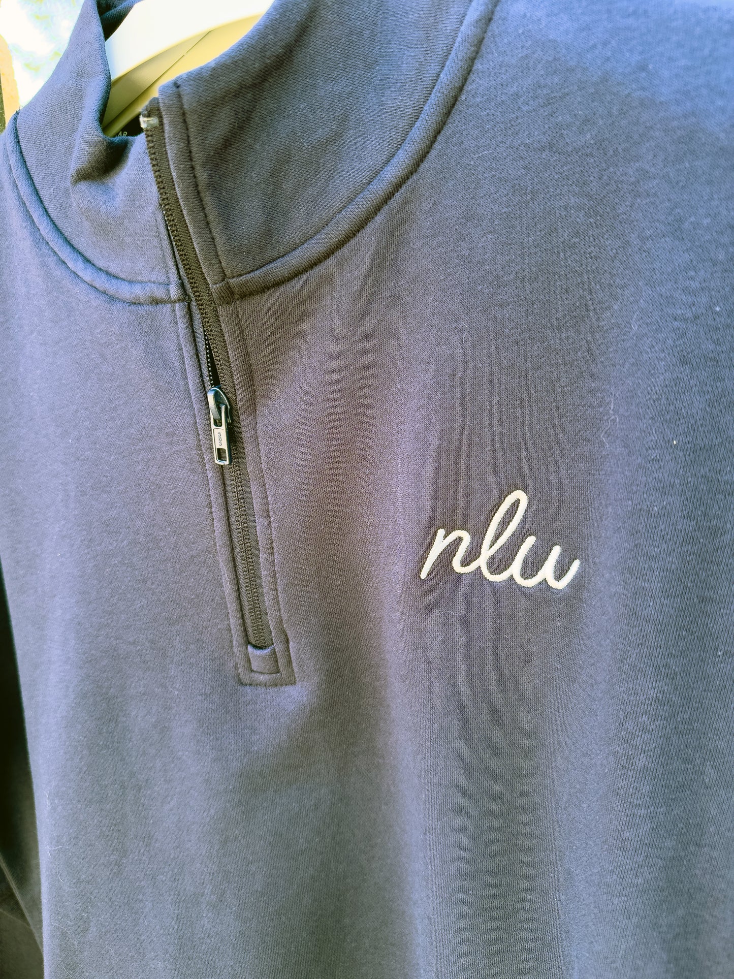 NLU x Levelwear Murray Fleece Quarterzip | Navy w/ Off White NLU