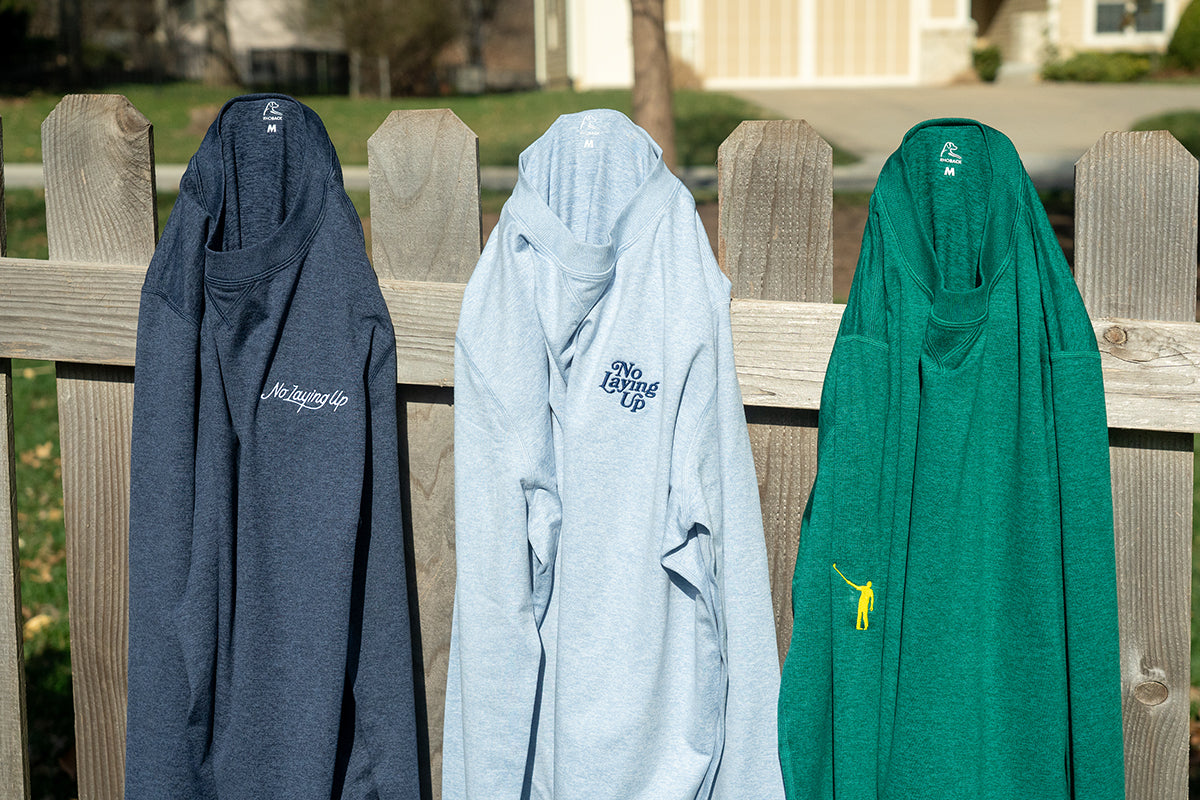 NLU x Rhoback Pace Performance Crewneck - Ice Pick Blue