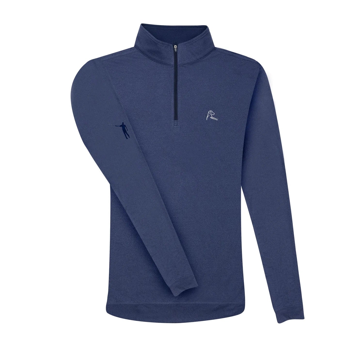 NLU x Rhoback Heathered Quarter Zip | Fleet Navy