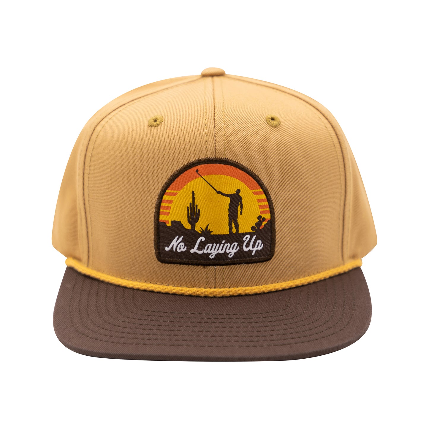 NLU "Sun's Up" Patch Hat - Desert Edition | Brown/Orange/Gold on Tan