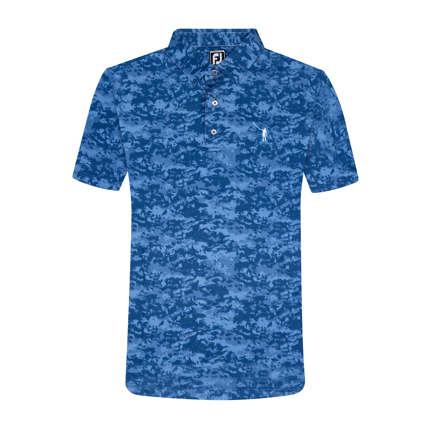 NLU x FJ Camo Print Polo | Twilight Blue (Athletic Fit)