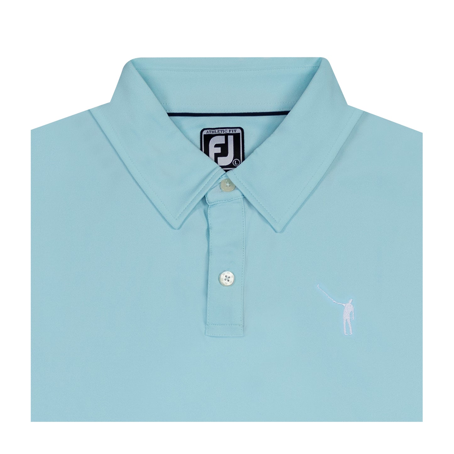 NLU x FJ Solid Lisle Polo | Sea Glass (Athletic Fit)