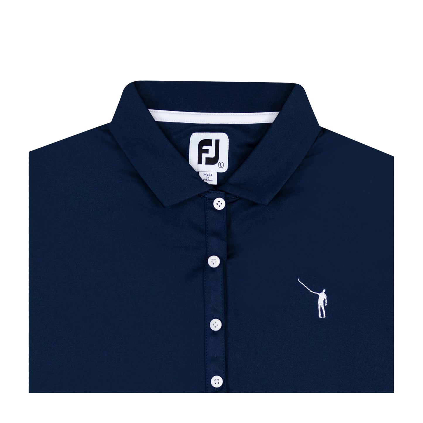 NLU x FJ Ladies Solid Short Sleeve Polo | Navy