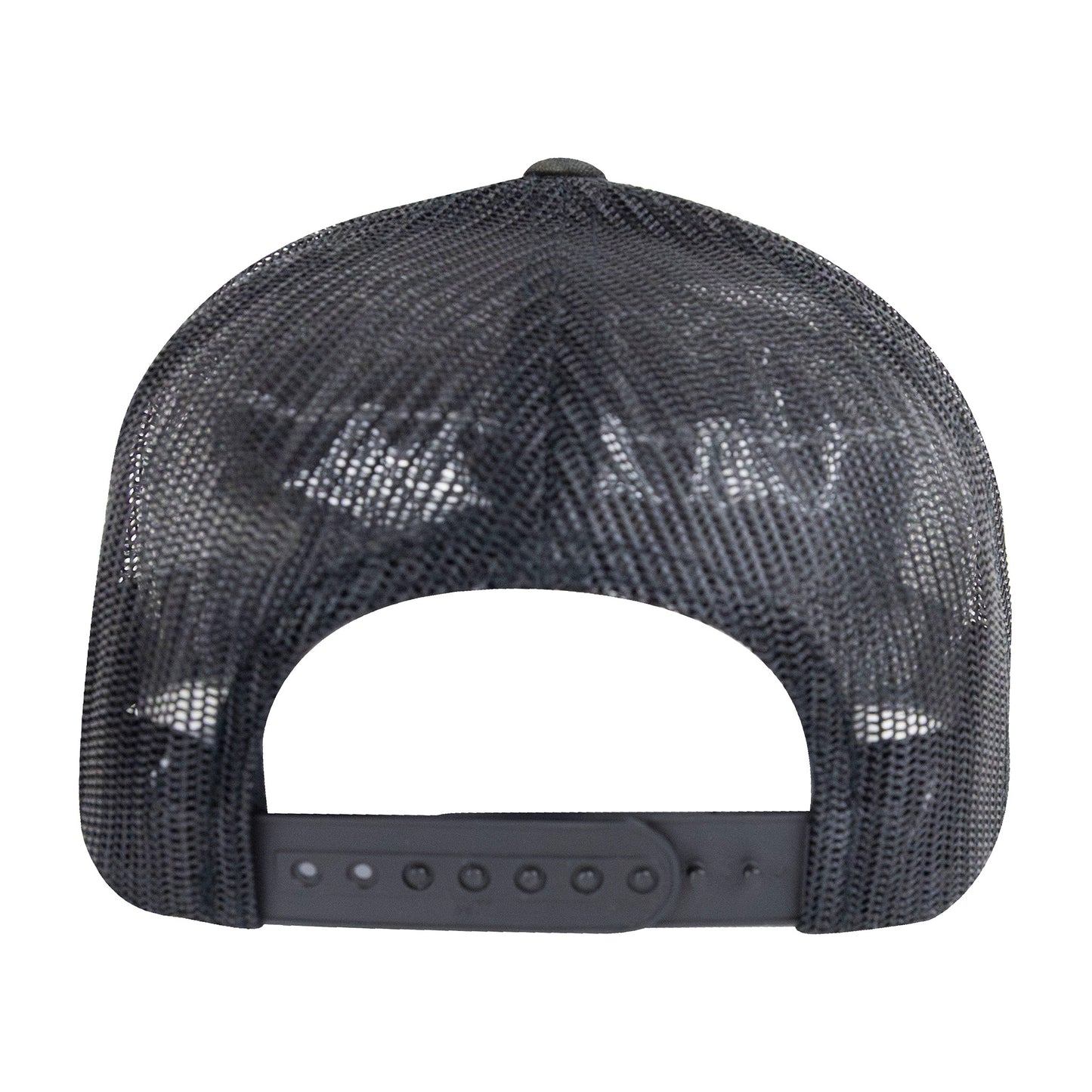 No Laying Up Wayward Patch Trucker Hat | Black Camo w/ Black & White Patch
