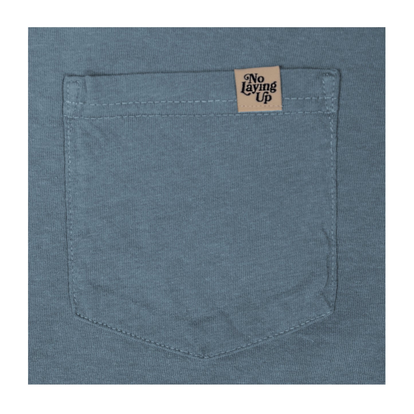 No Laying Up Minimalist Pocket T-shirt | Ice Blue