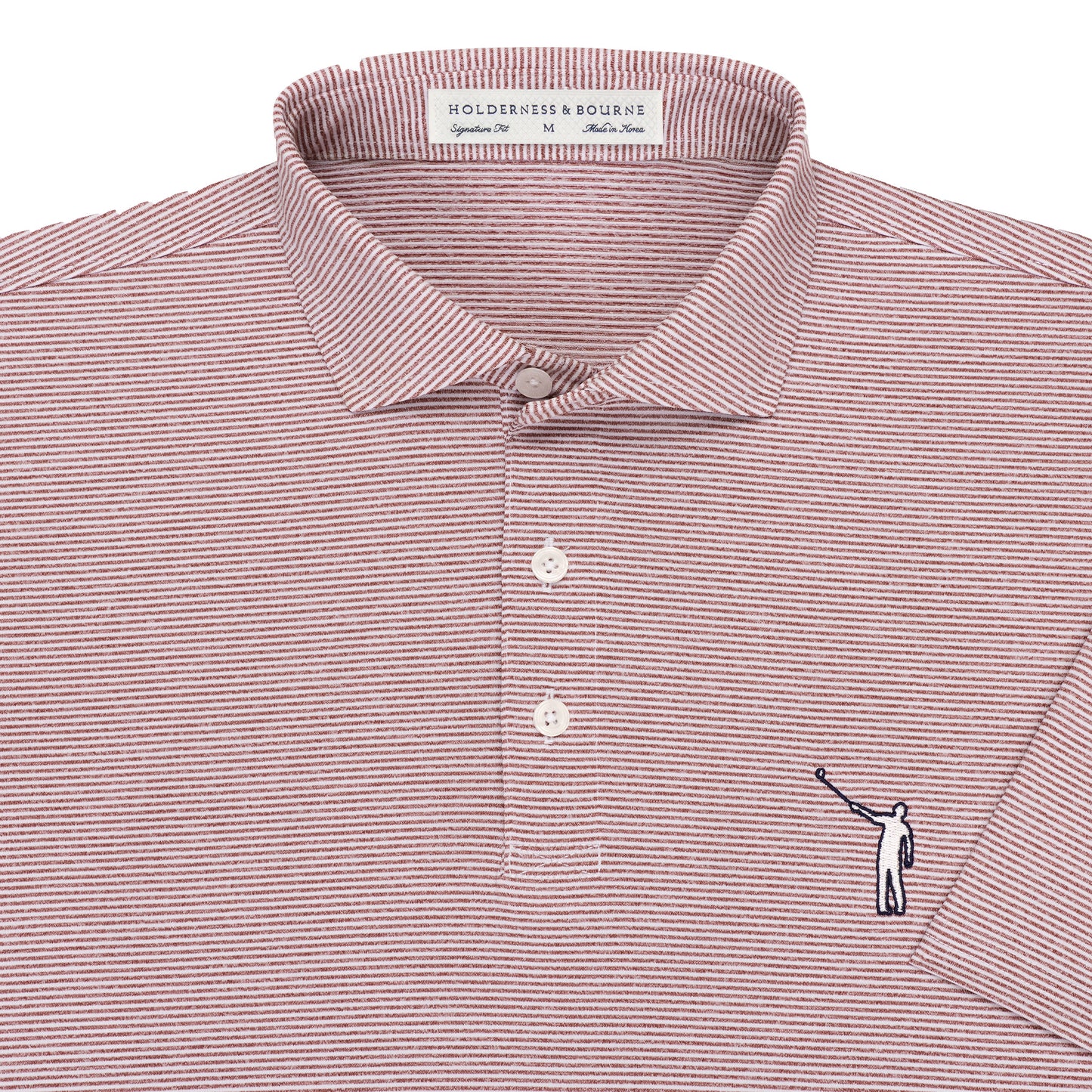 NLU x H&B Perkins Polo | Heathered Exeter & White