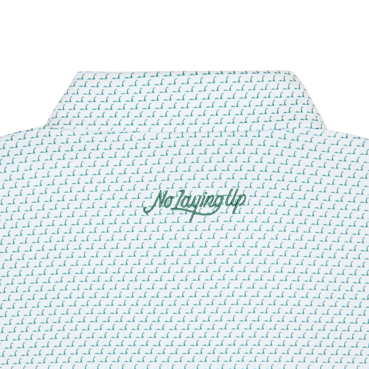 NLU x H&B Nessie Printed Polo | White & Sage