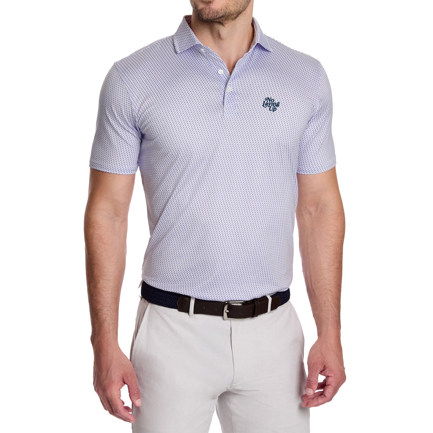 NLU x H&B Ballard Printed Polo | Lavender