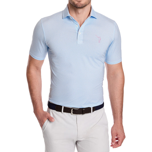NLU x H&B Dalton Printed Polo | Skye