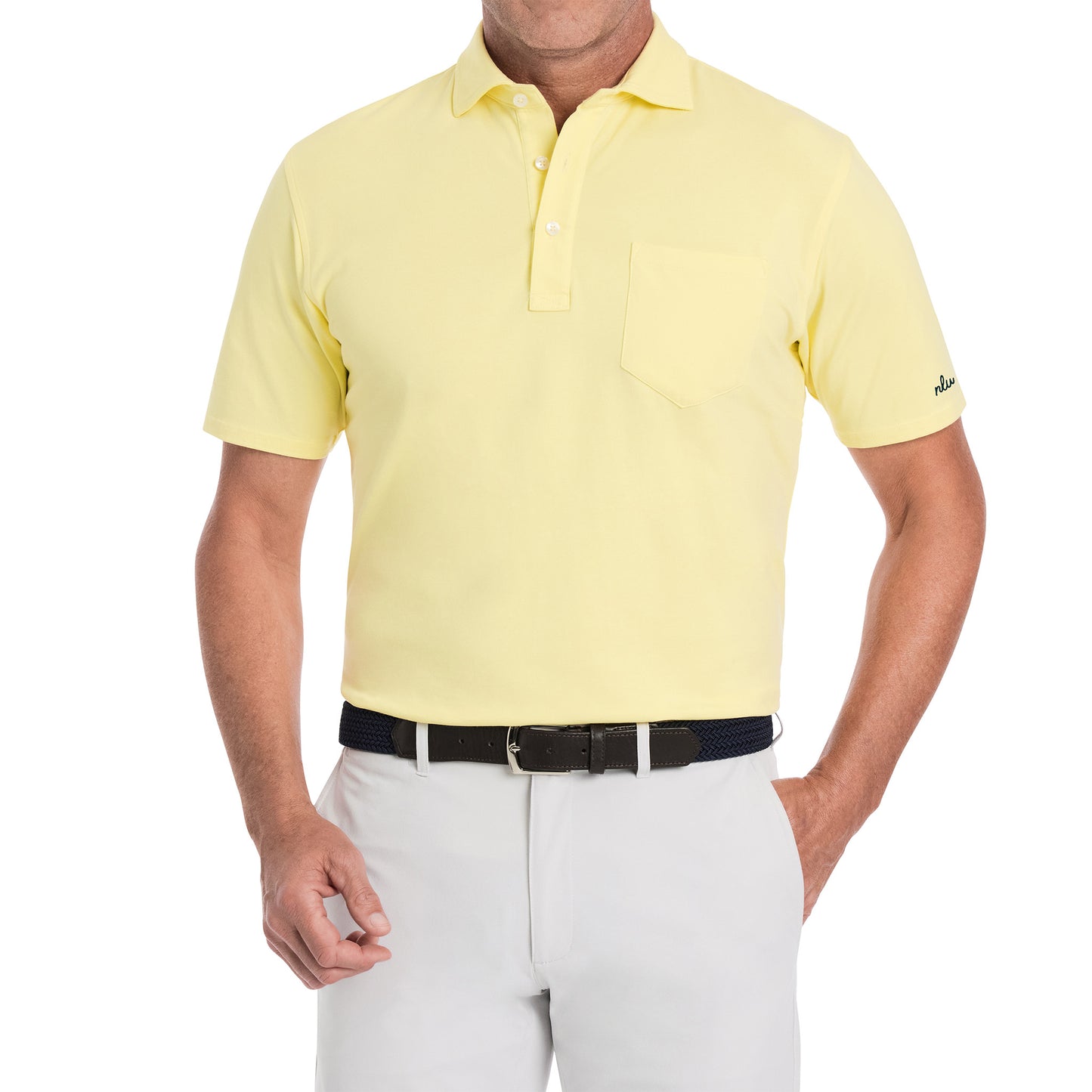 NLU x H&B Strickland Cotton Polo | Citron