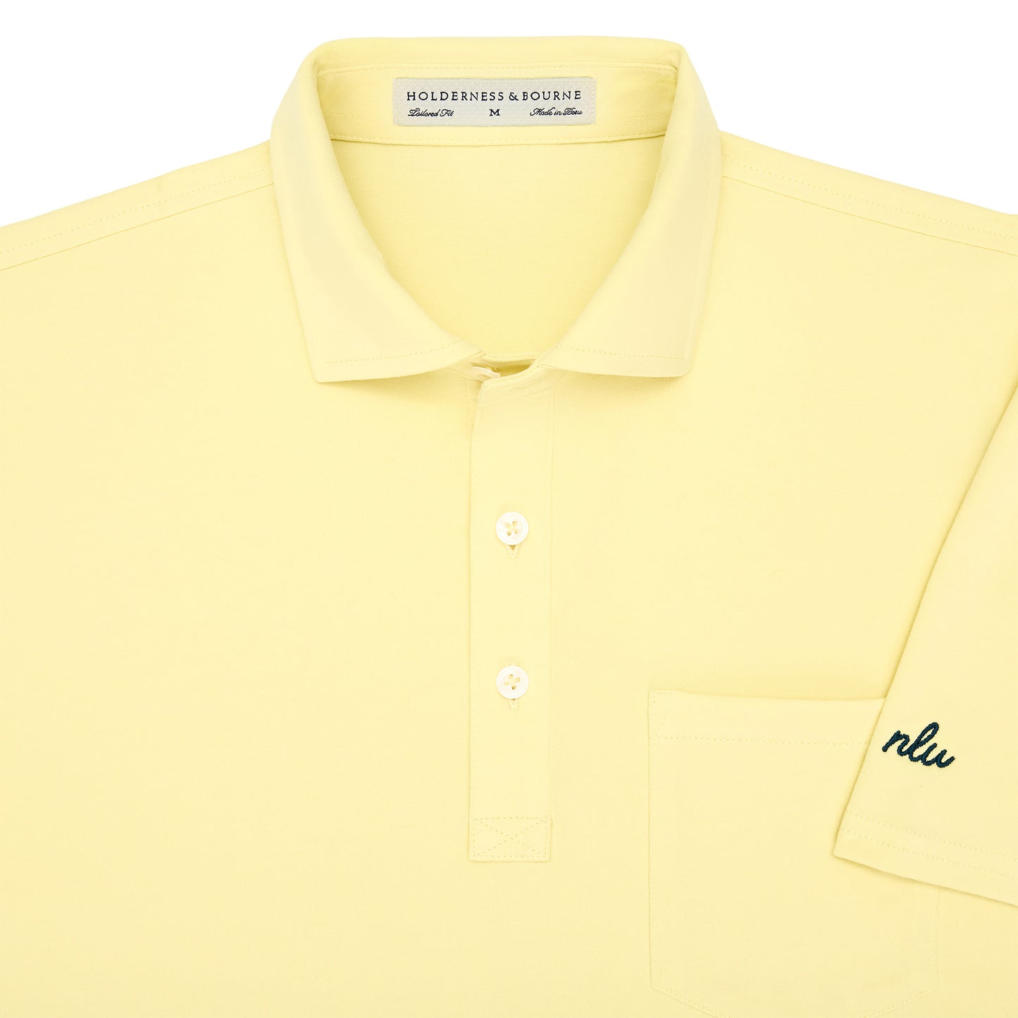 NLU x H&B Strickland Cotton Polo | Citron